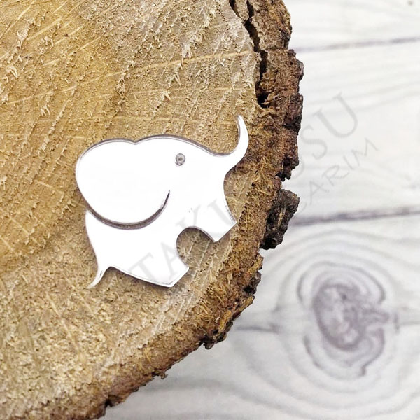 Pleksi ayna lazer kesim Mini Fil /Paketli ürünler